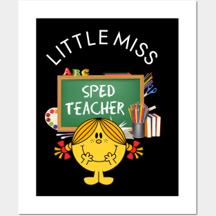 Little Miss SPED Teacher Posters and Art